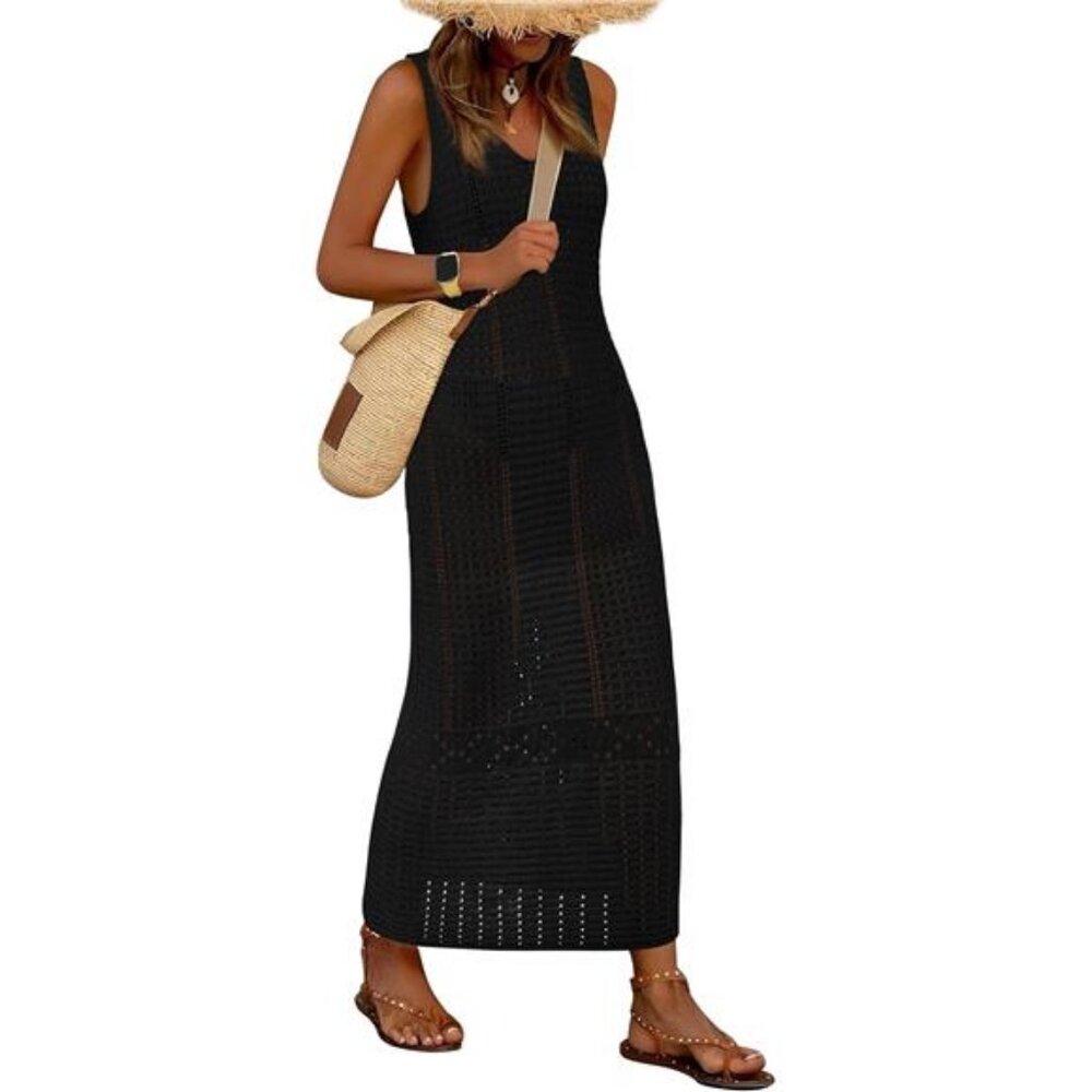 Crochet Swimsuit Coverup for Women Summer Spring 2025 Swimwear Bathing Suit